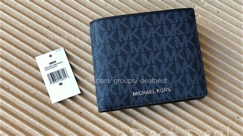 michael kors mens cooper logo billfold wallet with coin pouch|MICHAEL KORS ☜UNBOXING☞ MENS Cooper Logo Billfold .